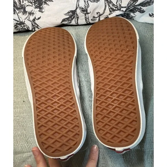 Vans Slip-On Checkerboard Skate Shoe Gray White Women's 9 Men 7.5 - Picture 13 of 13